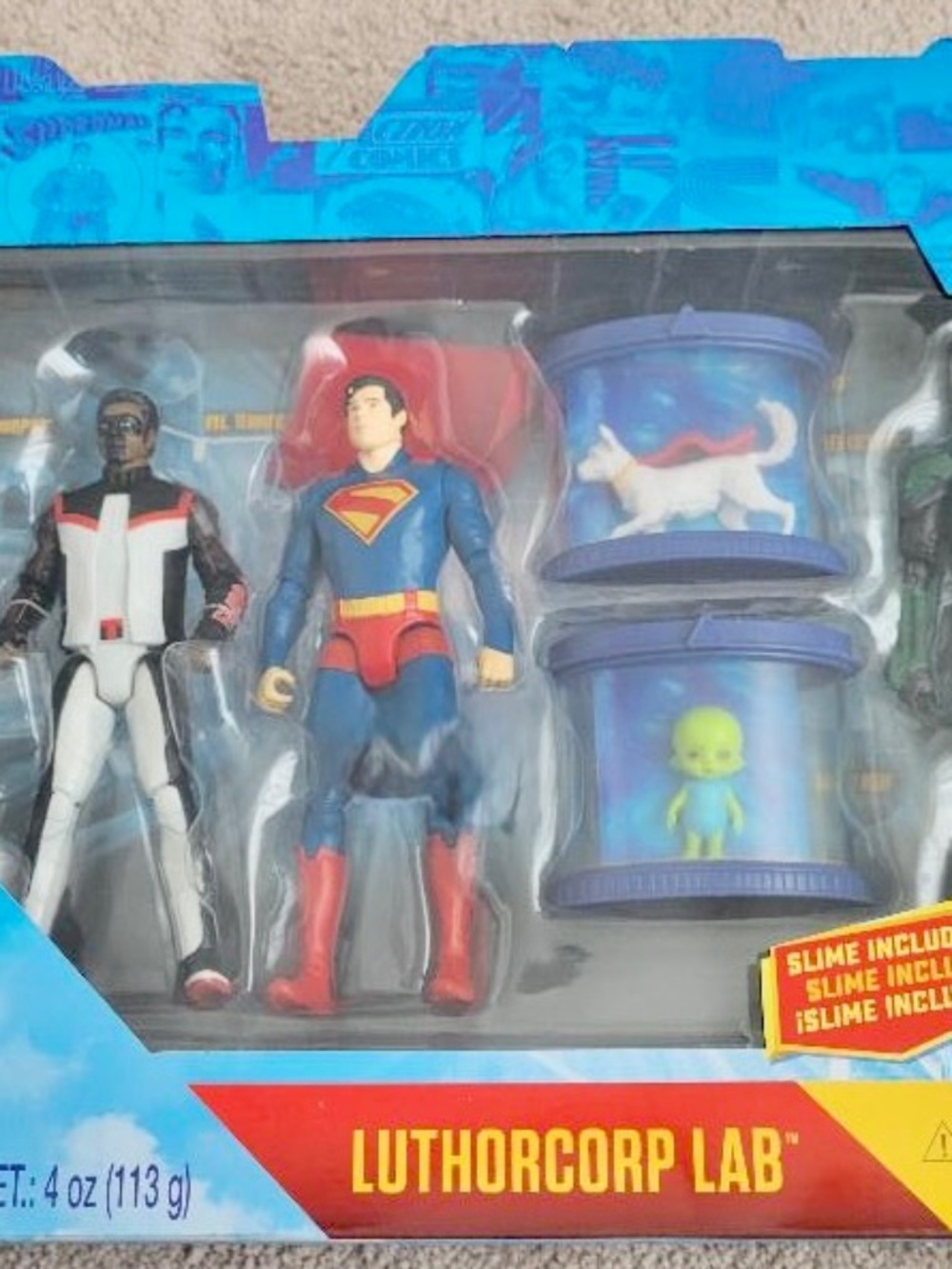 DC COMICS SUPERMAN TRGX 4PC ACTION FIGURE SET LUTHERCORP LAB